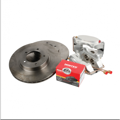 Brake Caliper Conversion Kit, 4 pot, Vented - Aluminium