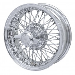 Chrome Wire Wheel 42mm Curly Hub 14 x 5.5